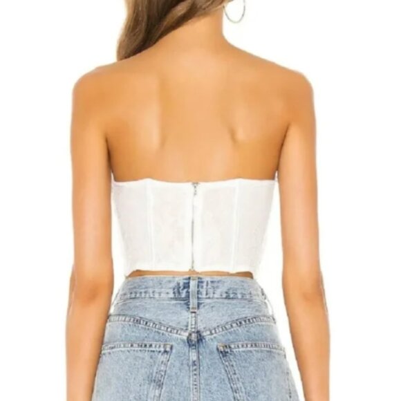 REVOLVE superdown Lilly Lace Bustier Top In White - Picture 2 of 3